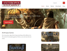 Tablet Screenshot of anthroposgames.com